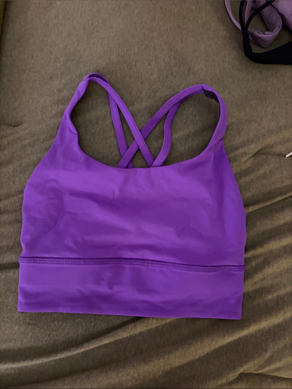 Women's Lululemon Cross-Back Sports Bra - purple